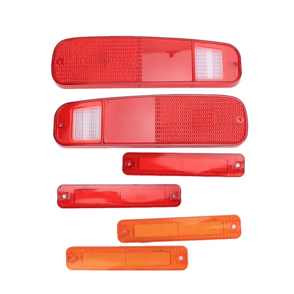 6pcs Tail Light Lamp Taillight Truck Side Fenders Kit Fit for Ford Econoline Van's 75-91