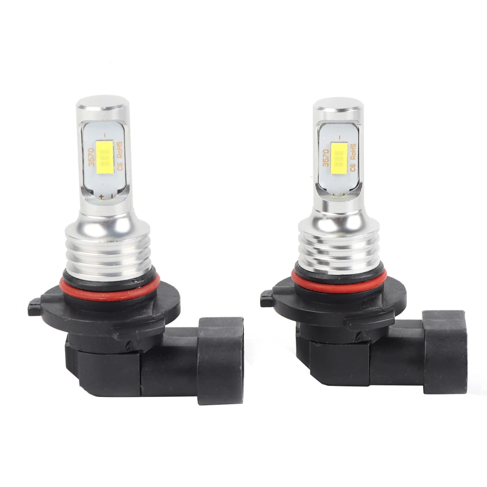 2pcs H10 9145 80W 8000K White LED Fog Light Bulb 12-24V Universal Replacement