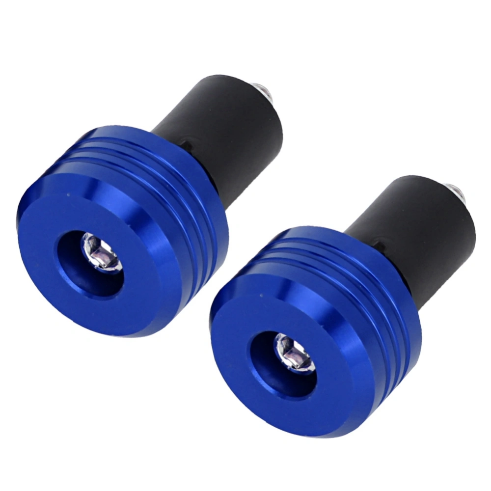 Motorcycle Handlebar Grip End Aluminum Plugs Moto Slider Accessories(Blue)