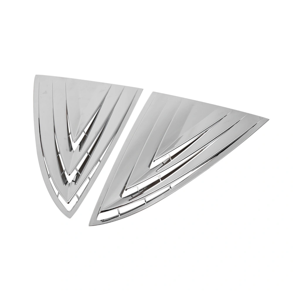 2PCS Fit for Tesla Model 3 Electrosilvering Rear Window Louvers Shutters Cover Decoration