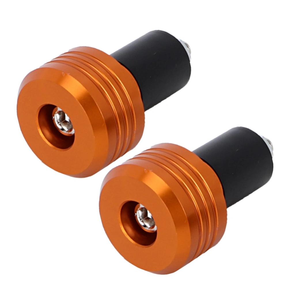 Motorcycle Handlebar Grip End Aluminum Plugs Moto Slider Accessories(Orange)