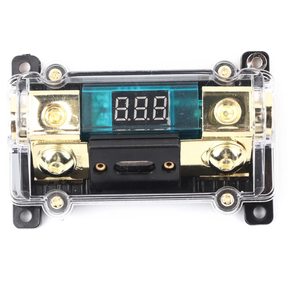 Car Audio Power Fuses Holder Stereo Distribution Block Box Digital Display(250A )