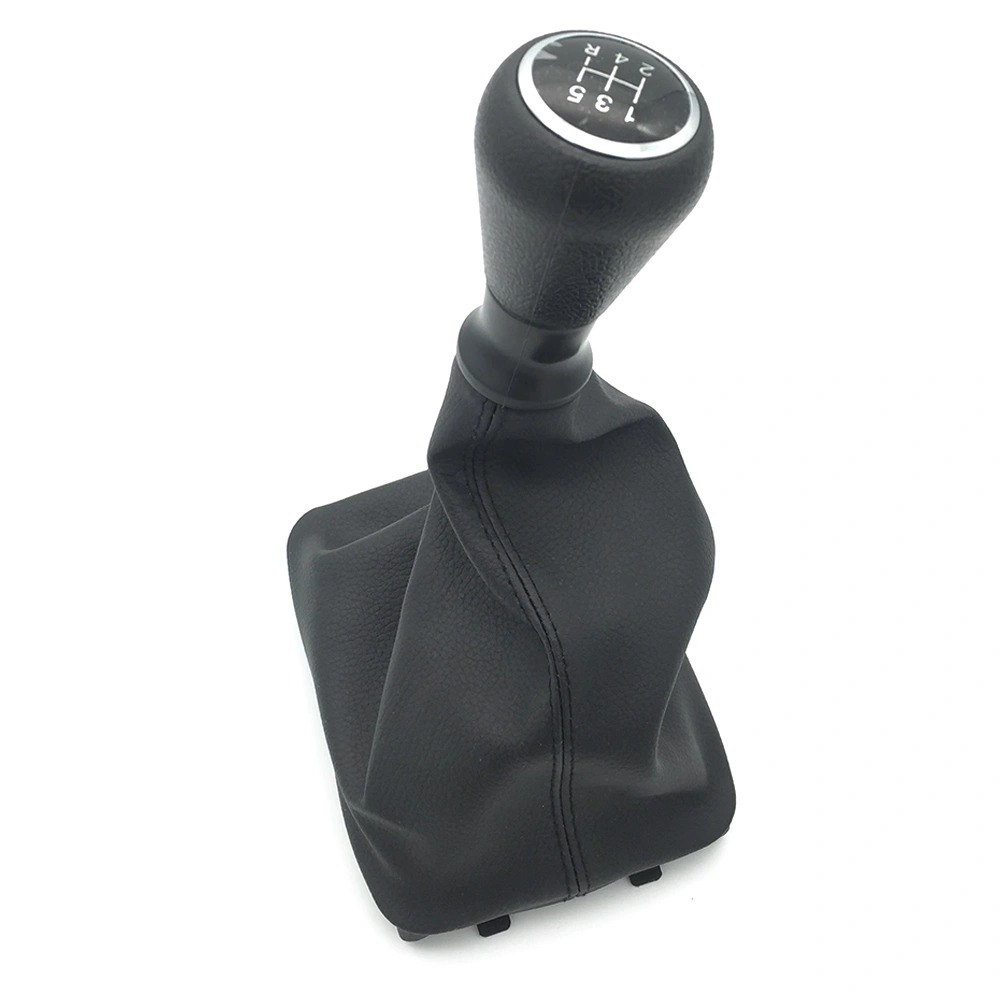 Gear Knob for 406 Car Black Sturdy Durable ABS PU Leather Easy to Install Car Manual Gear Knob