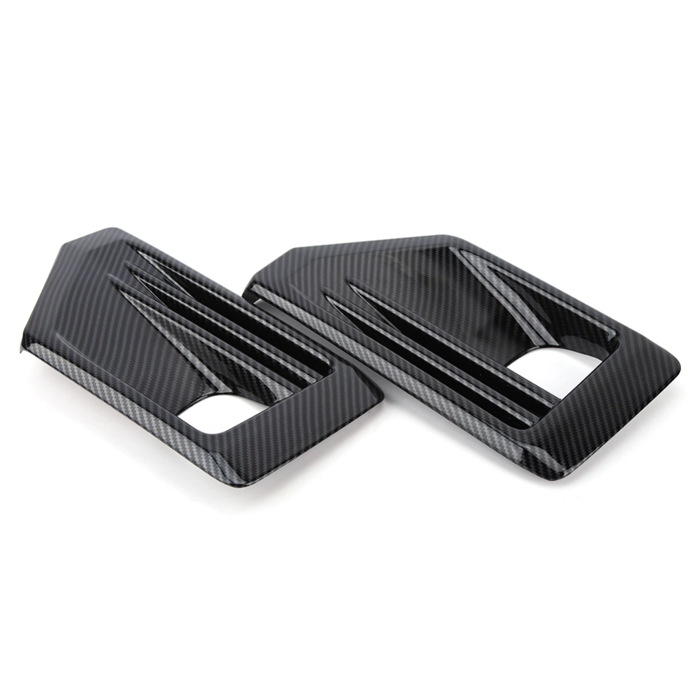 2pcs Carbon Fiber Texture ABS Decorative Front Fog Light Cover Trim Fit for Toyota RAV4 2019