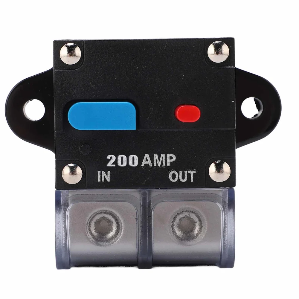 12-42 VDC Heavy Duty Car Auto reset Inline Circuit Breaker Self recovery Fuse (200A)