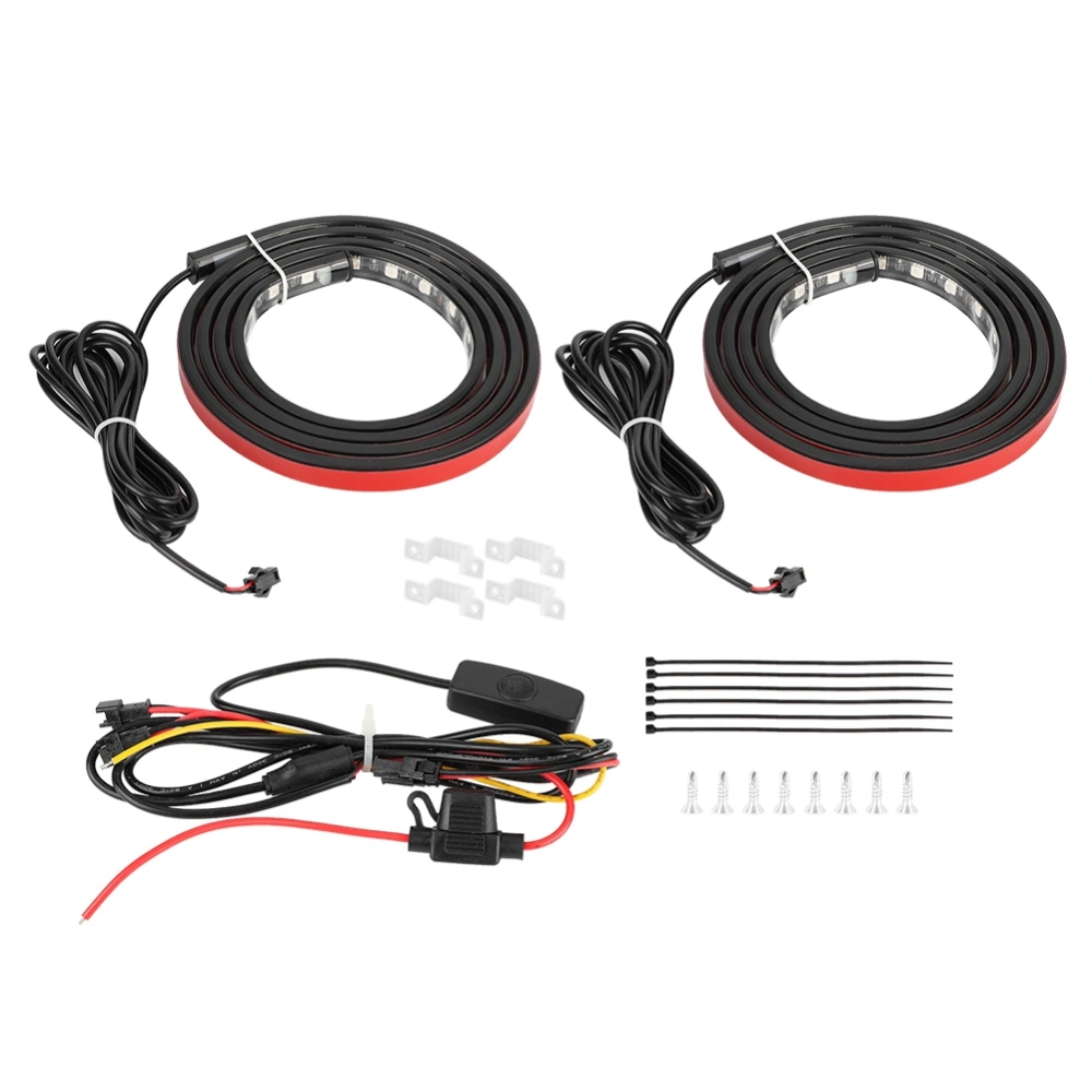 2pcs 152cm Flexible LED Strip Light Stoplight Brake/Turn Signal Lamp DC 12V