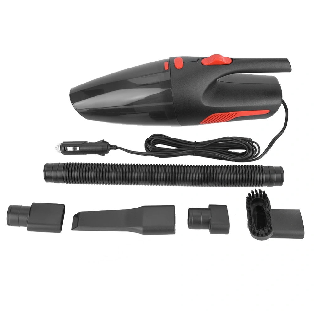 120W Wired Vehicle Cleaner Wet and Dry Dual Use Car 12V ABS Suction Cleaner(Black)