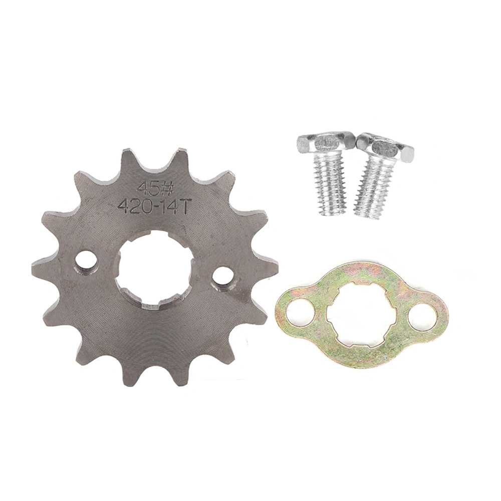 14 Tooth 20mm Front Chain Sprocket Drive Gear for 50cc-160cc Motorcycle 4 Wheels ATV Quad Pit