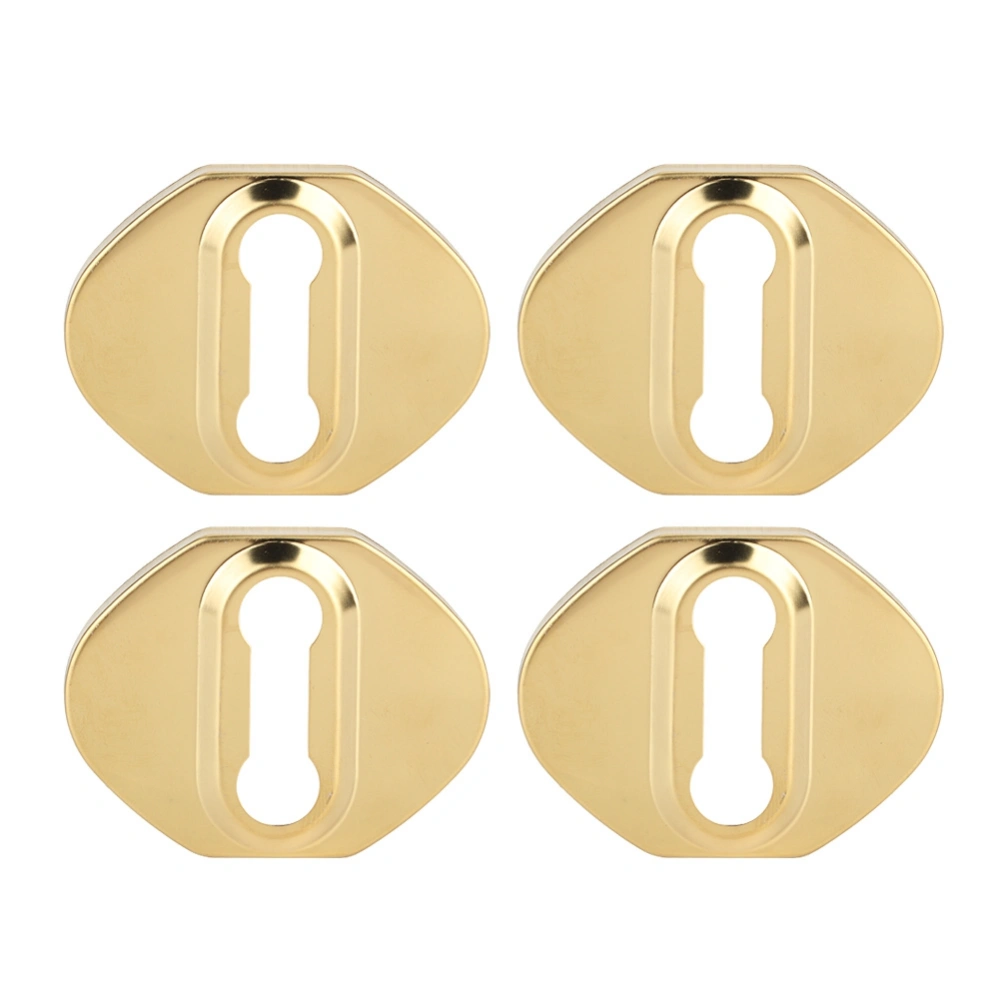 4Pcs Car Door Lock Protector Cover Fit For Honda CRV 2012-2018(golden)