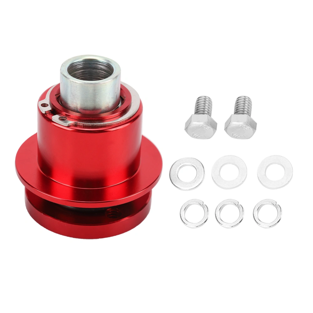 Car Quick Release 360° Steering Wheel Hub Adapter Kit 310‑101 (Red)