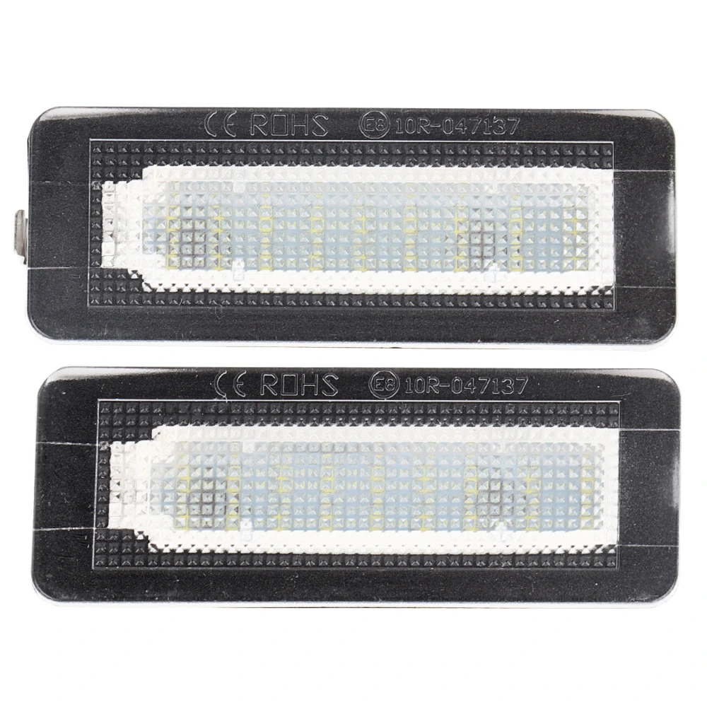 2pcs Car Number License Plate LED Light Lamp Fits for Benz Smart Fortwo W450 W451 W453