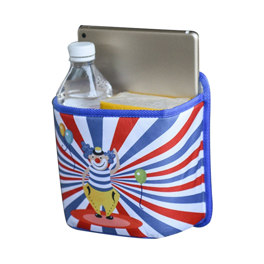 Car Portable Multi-functional Cartoon Hanging Garbage Can Storage Box (Colored Clown)