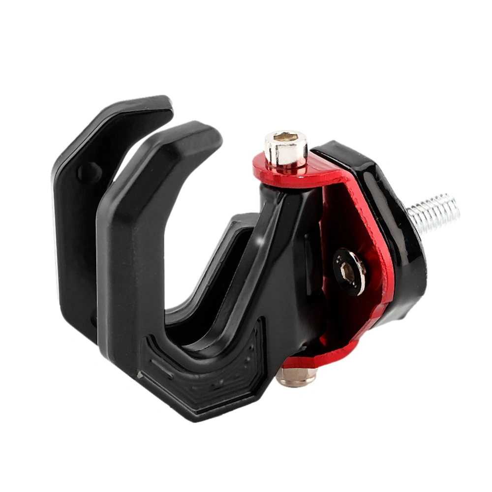 Universal Motorcycle Luggage Bag Modified Aluminum Alloy Hanger Hook Holder Black/Red