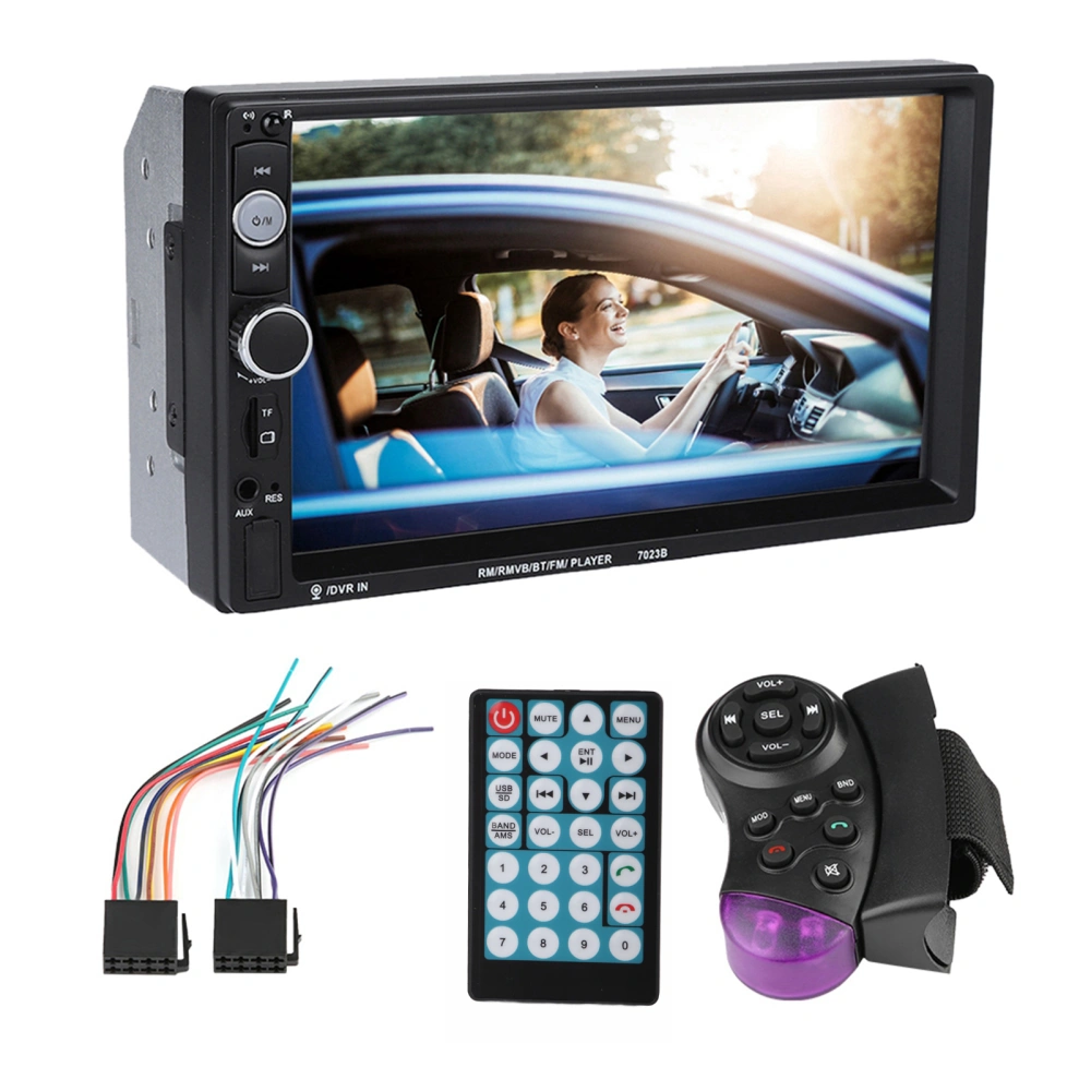 7inch Touch Screen Double Din Car BT MP5 Player Stereo FM Radio Support Reverse Image