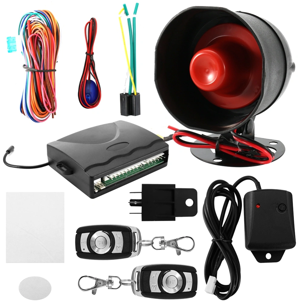 12V Universal Car Alarm System Engine Push Button Start Stop Lock Anti theft Protection