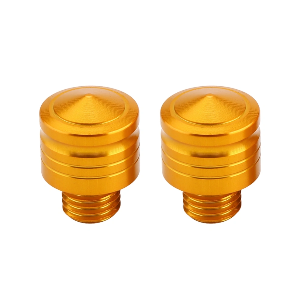 M10*1.25 Universal Motorcycle Rearview Mirror Thread Bolts Adapter Screws for Yamaha (Gold)