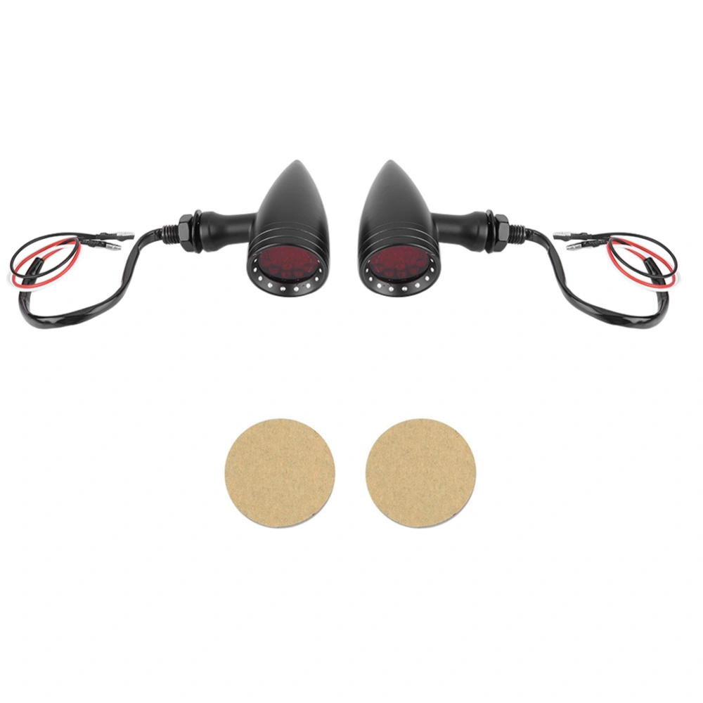 2Pcs Motorcycle Modified Retro Turn Signal LED Lights Indicator Warning Lamp Universal