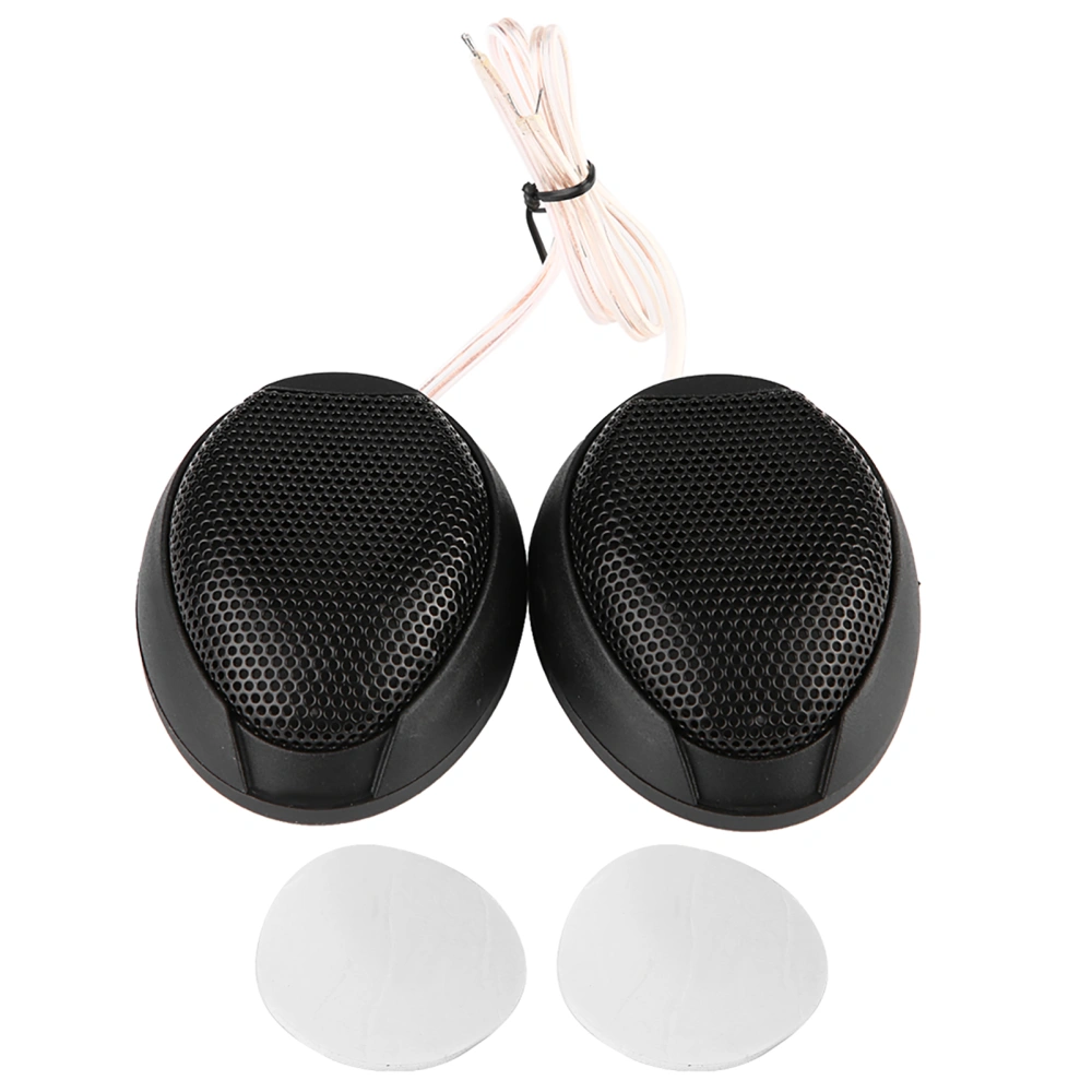 10W Mini Car Speaker Audio Round Stickable Loudspeaker Automobile Speaker with Glue(Black)