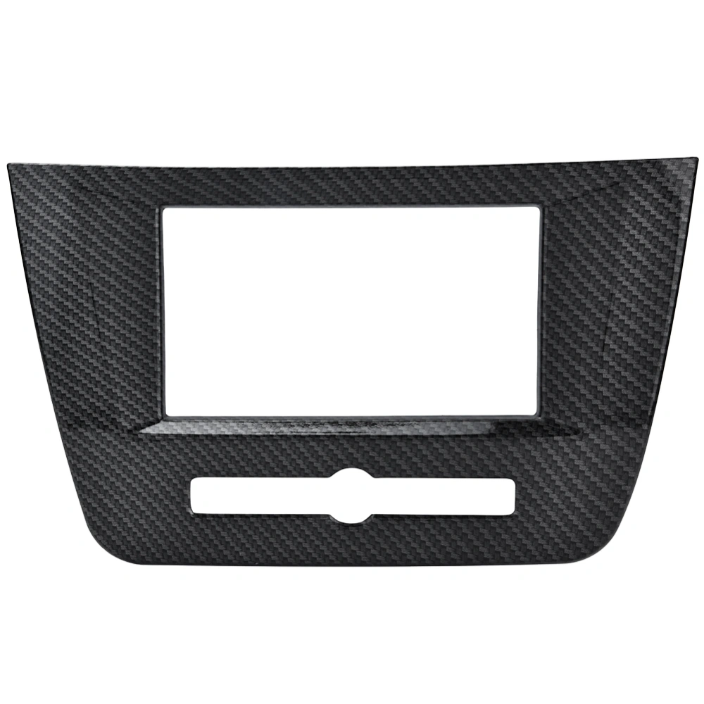 1pc Carbon Fiber Style Dashboard Navigation Frame Cover Trim for Mg Zs Suv 2017-2018