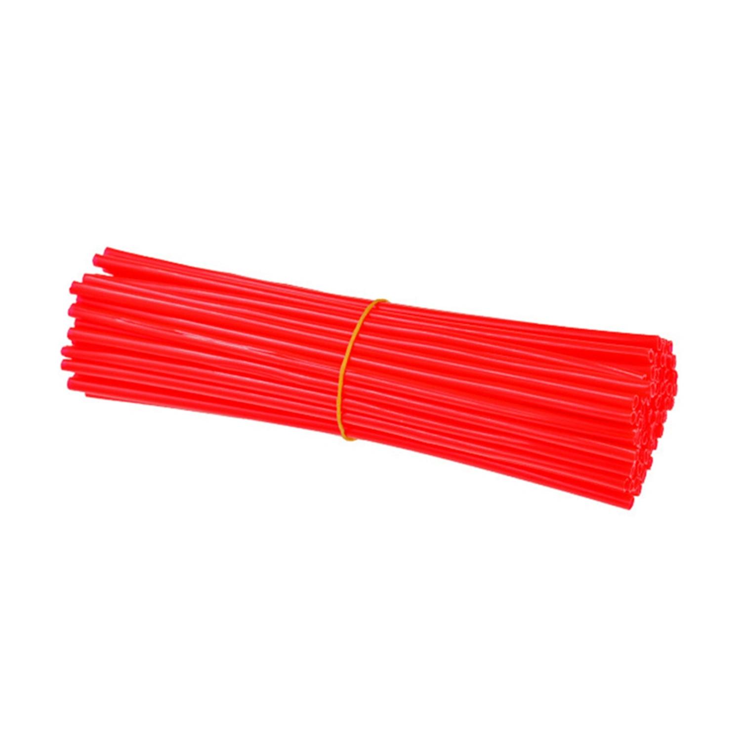 72PCS Spoke Skins Spoke Covers Trim Wrap Cover Decoration Protector Pipe Motorcycle Dirt Bike Accessories Red