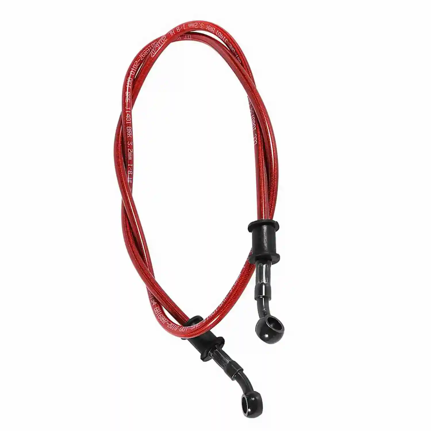 60cm Motorcycle Motocross Braided Steel Brake Clutch Oil Hose Line Pipe Red