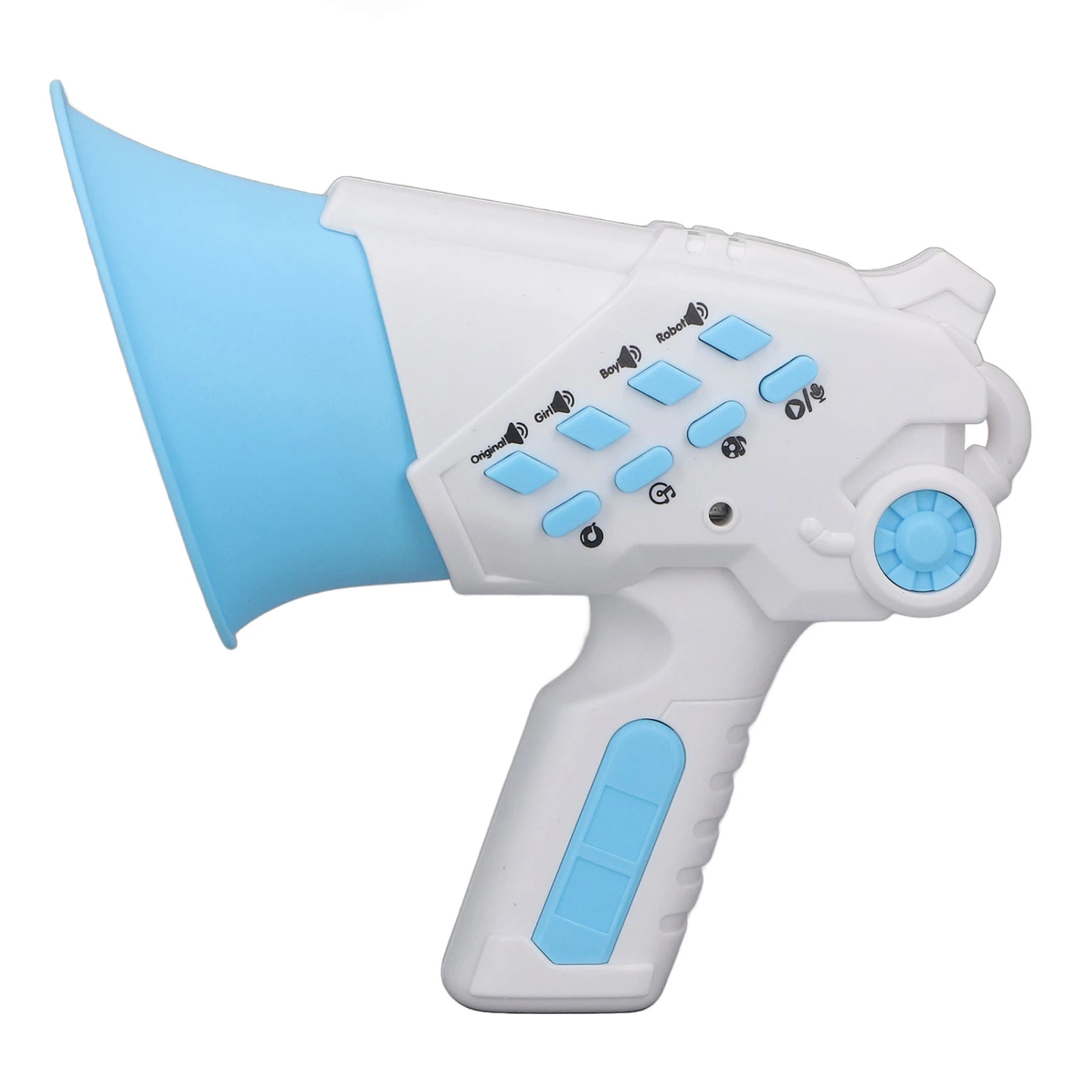 Mini Voice Changer Toys Plastic Voice Changer Megaphone Handhold Voice Changer Toy for Children Sky Blue