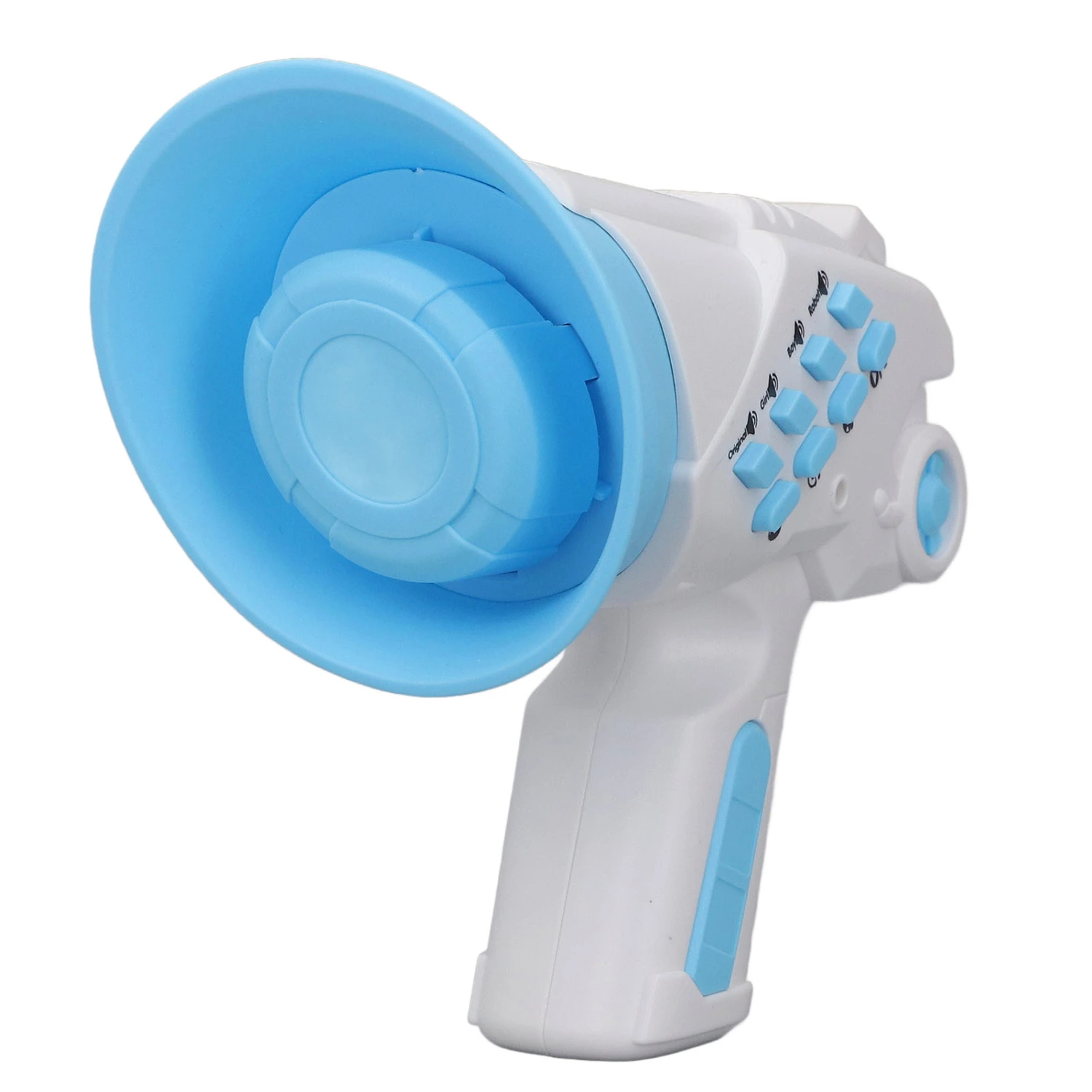 Mini Voice Changer Toys Plastic Voice Changer Megaphone Handhold Voice Changer Toy for Children Sky Blue