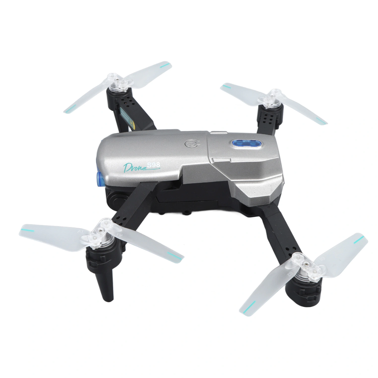 Foldable Drone RC Quadcopter With 4K Dual Camera 4 Way Obstacle Avoidance LED Lights 2.4GHz 4 Channels for Above 14 Years Old