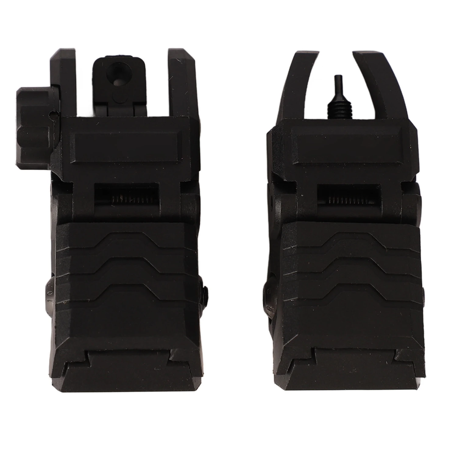 Industries Folding M4 Front Rear Battle Sights Nylon MGPCQB Front Rear Sights Black