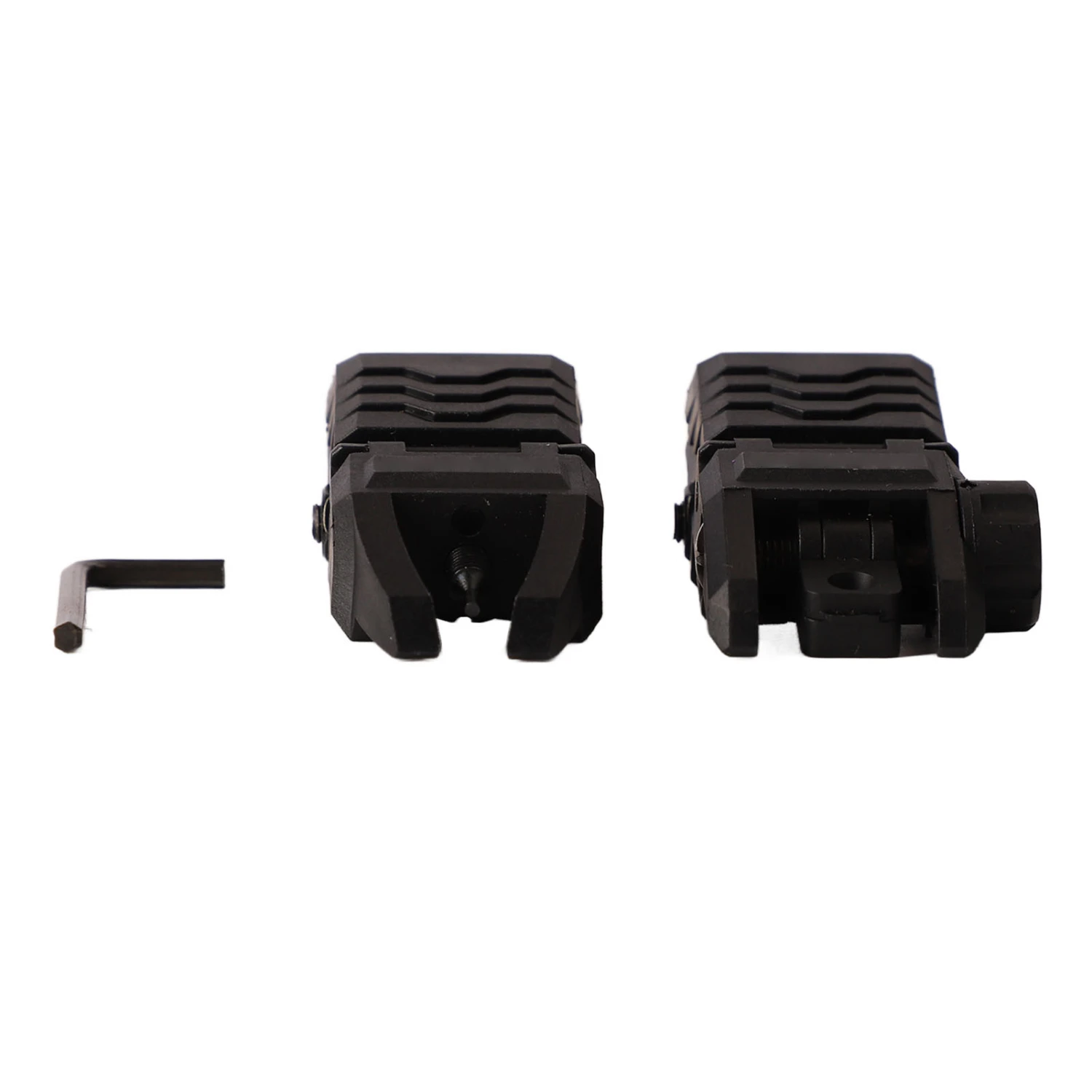 Industries Folding M4 Front Rear Battle Sights Nylon MGPCQB Front Rear Sights Black