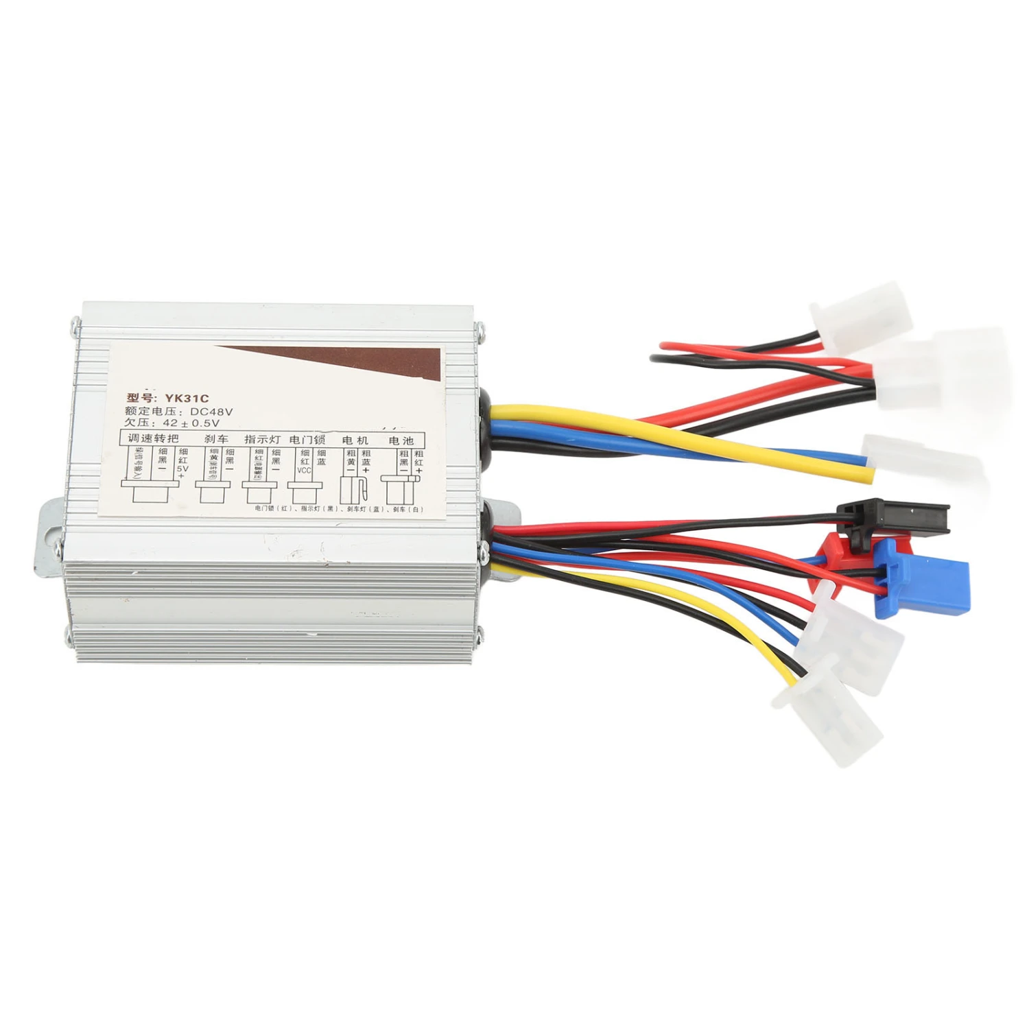 Electric Bicycle Brush Controller 48V 500W Over Current Protection Sensitive Control for Electric Scooter
