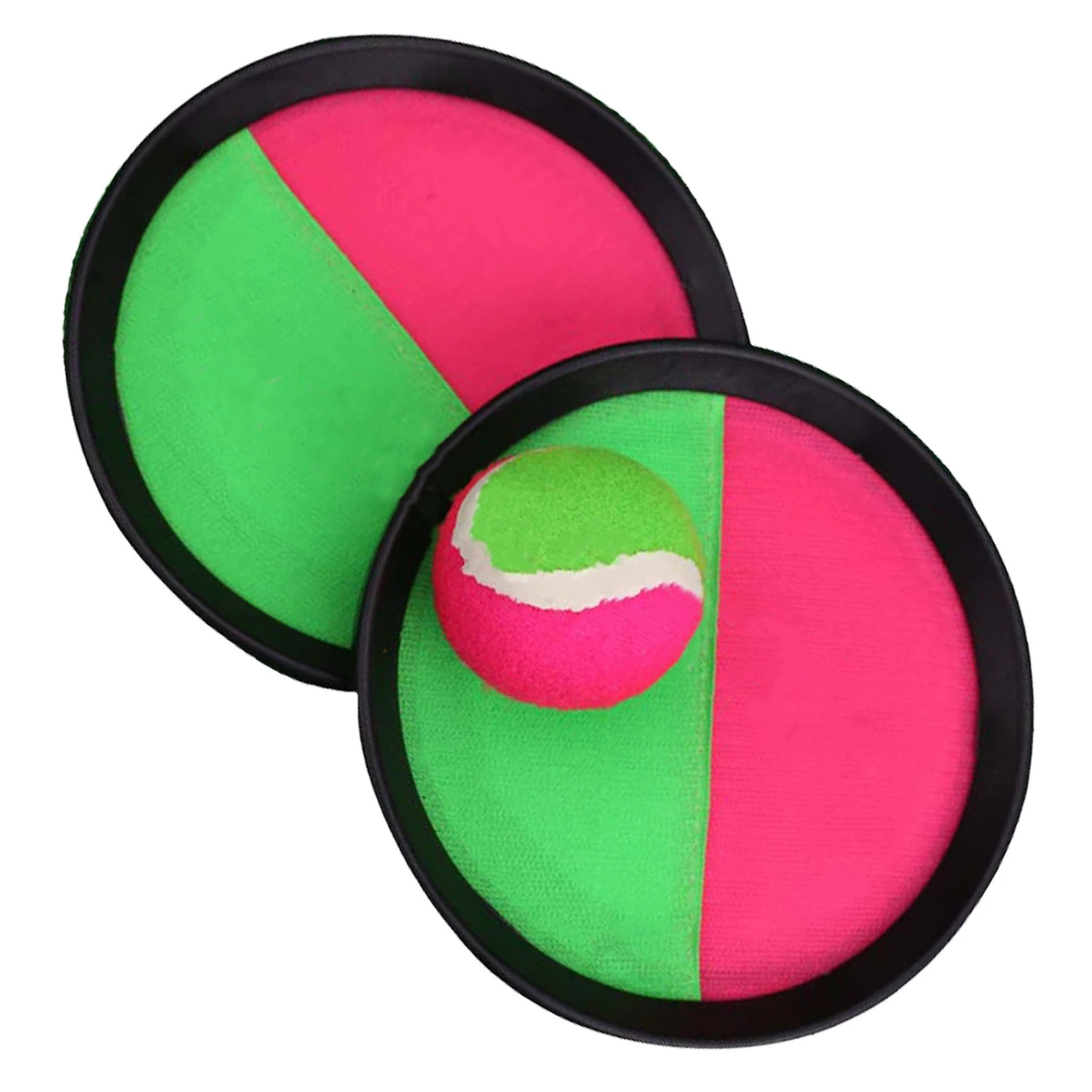 Children's Throwing Catching Ball Rubber Practical Interesting Parent Child Toy Toss Catch Paddle Ball Game