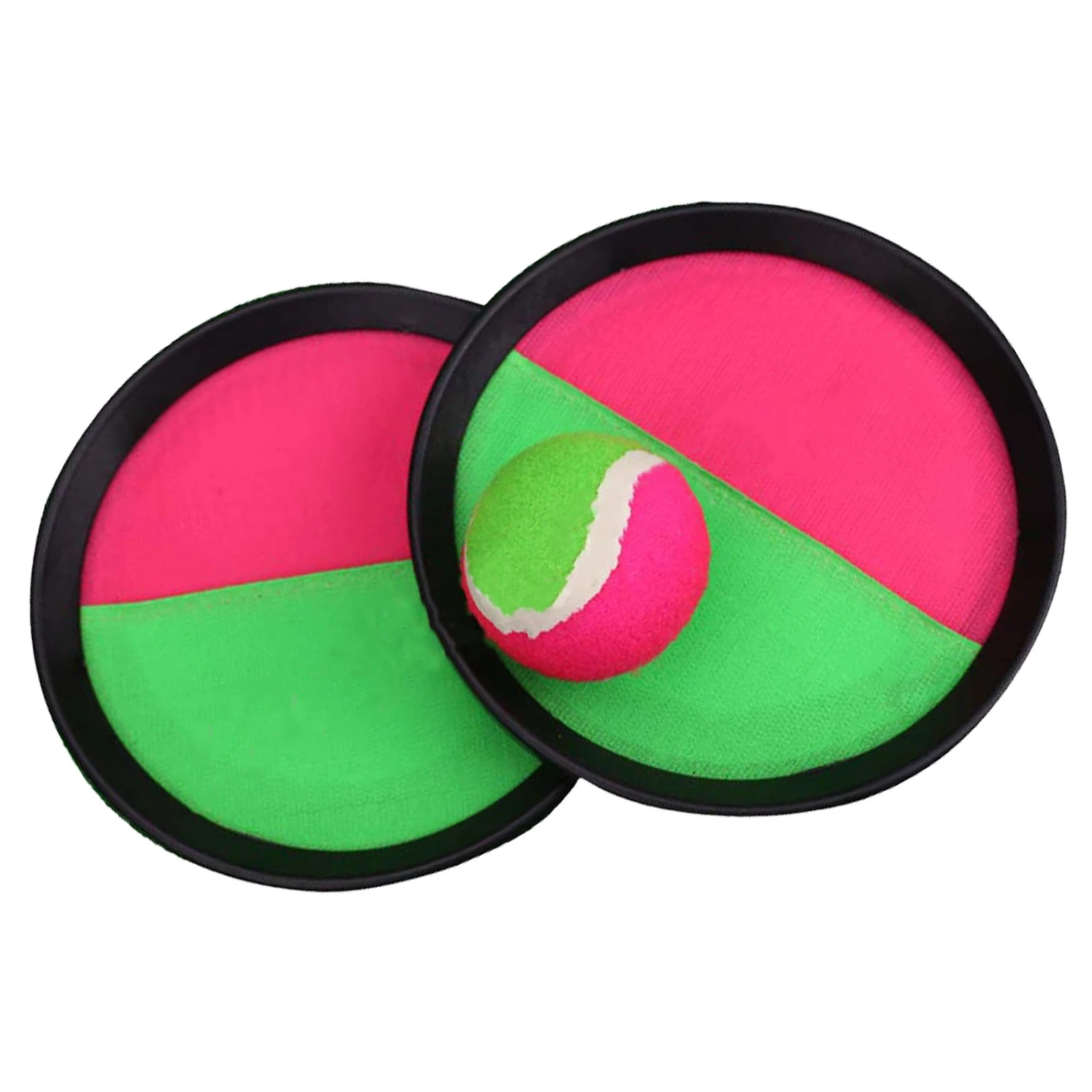 Children's Throwing Catching Ball Rubber Practical Interesting Parent Child Toy Toss Catch Paddle Ball Game