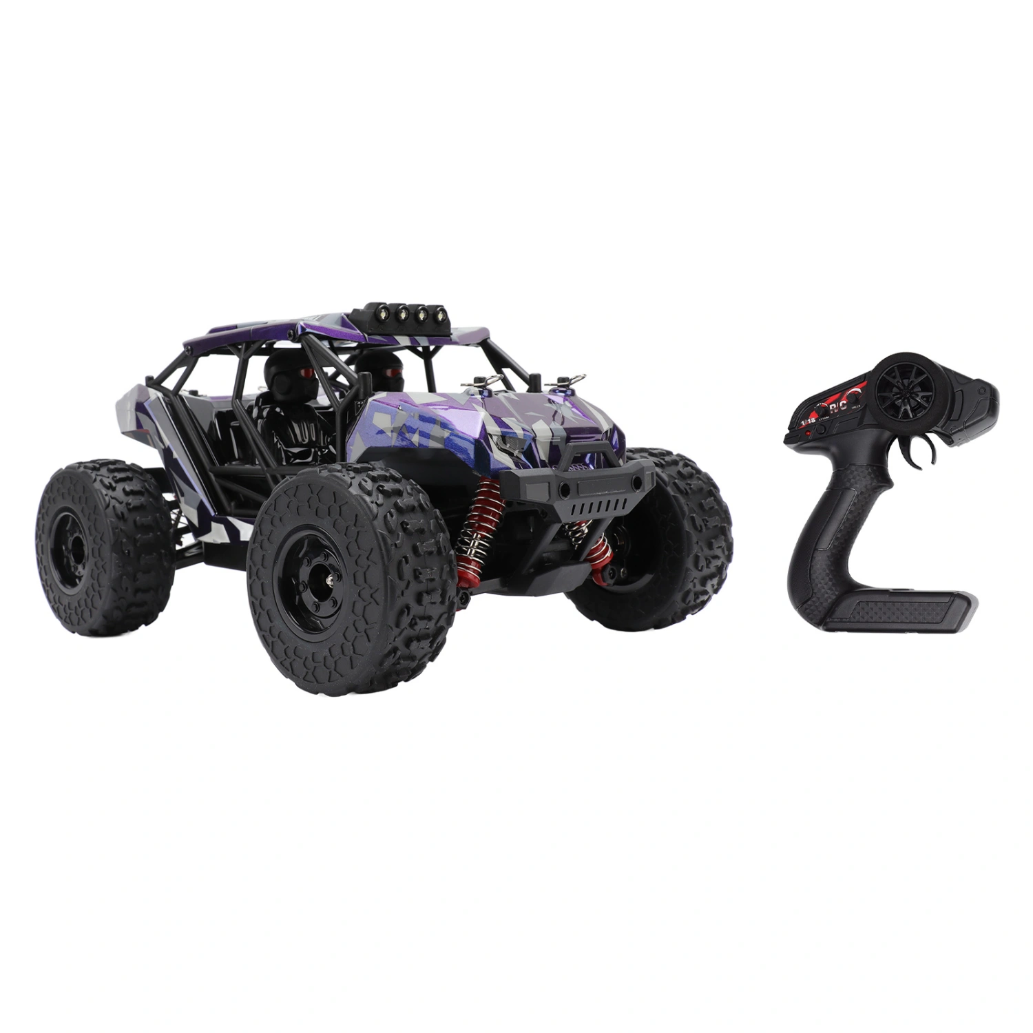 Remote Control Car 1:18 Scale High Speed Racing Off Road Vehicle Drive Car Remote Control Toys Purple Blue