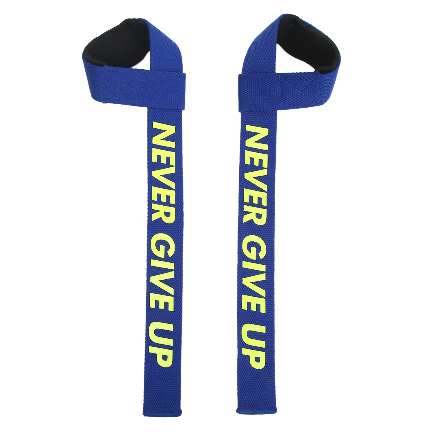1 Pair Lifting Straps for Weightlifting Powerlifting Bodybuilding Gym Workout Strength Training Deadlifts Fitness Blue