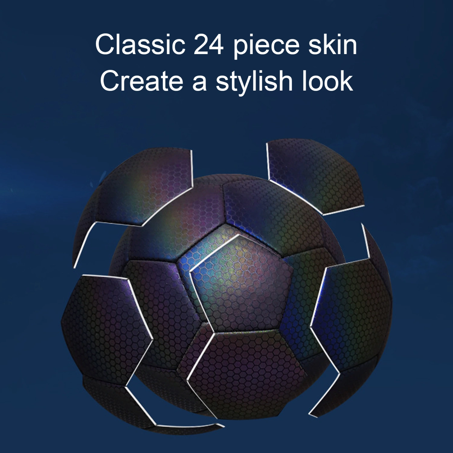 Luminous Reflective Football Luminous Soccer Ball Training Ball for Normal Games Performances