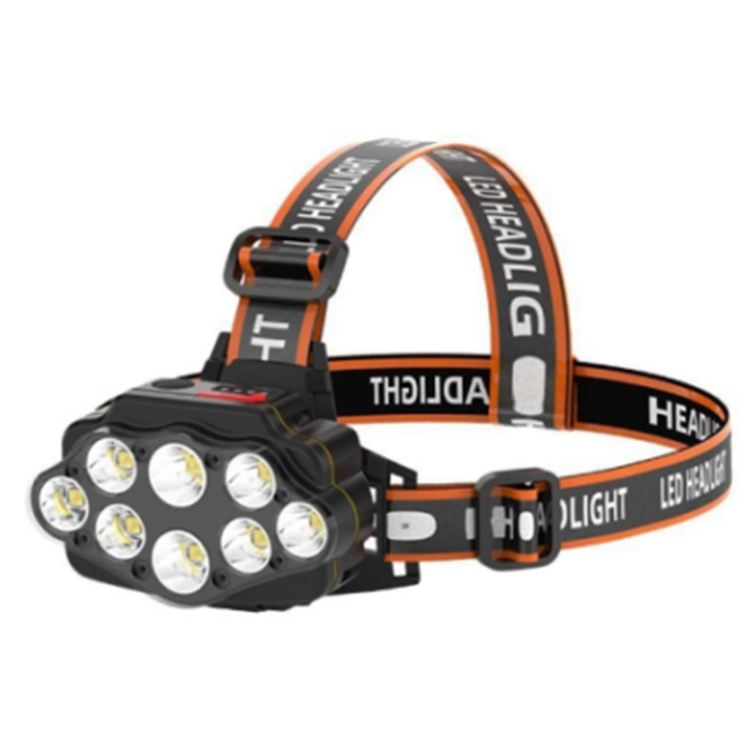 Head Flashlight Waterproof USB Charging Headlamp 13000lm Rechargable Headlight for Nightwalk Hiking Fishing