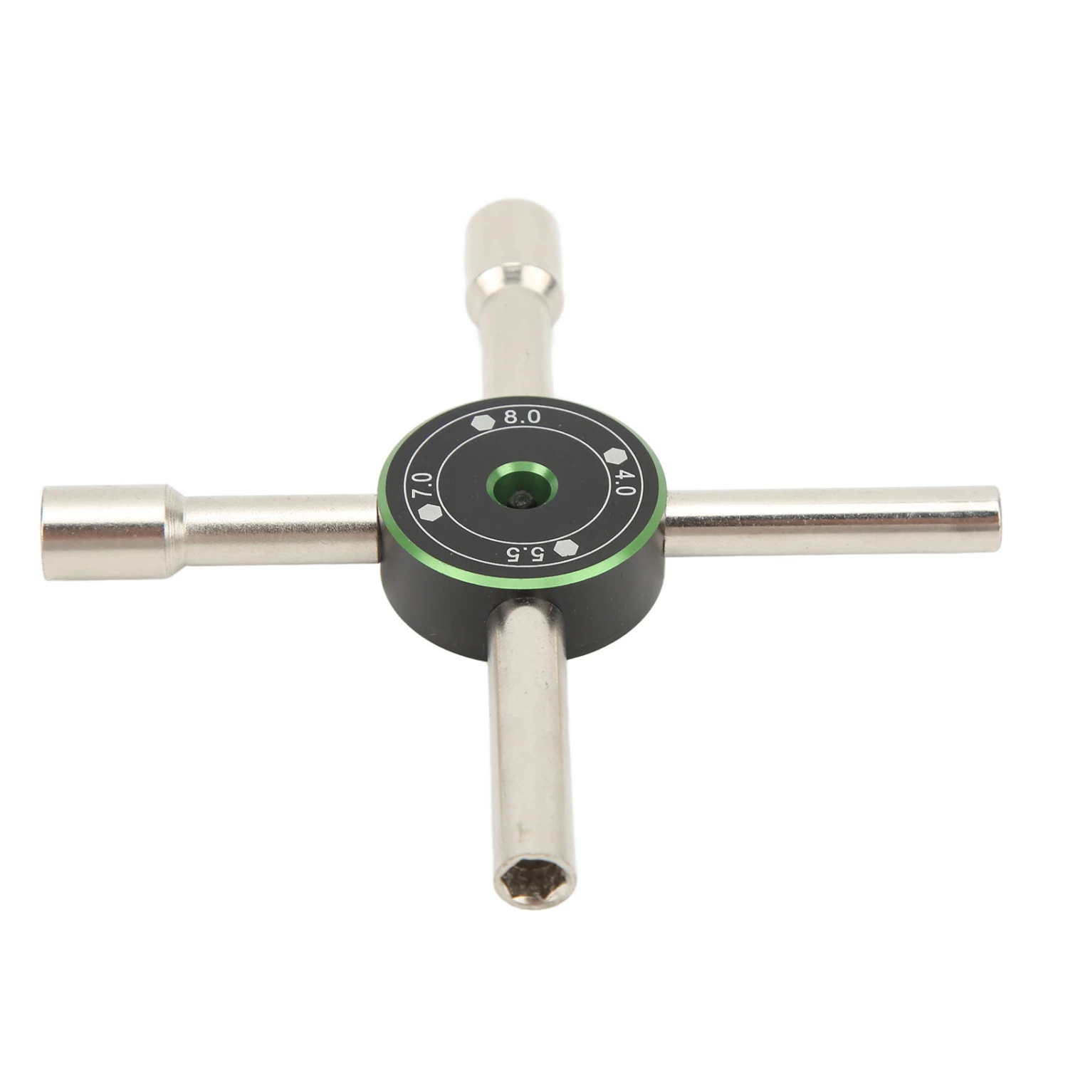 Cross Electric Control Cabinet Key 4 Way Universal Wrench Elevator Door Water Meter Valve RC Maintenance 4 5.5 7 8mm Green