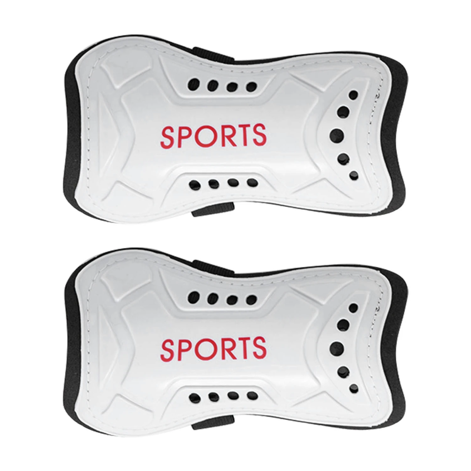 1 Pair Sports Soccer Shin Guards Shin Pads White Superlight For for Youth Adults Men Women S