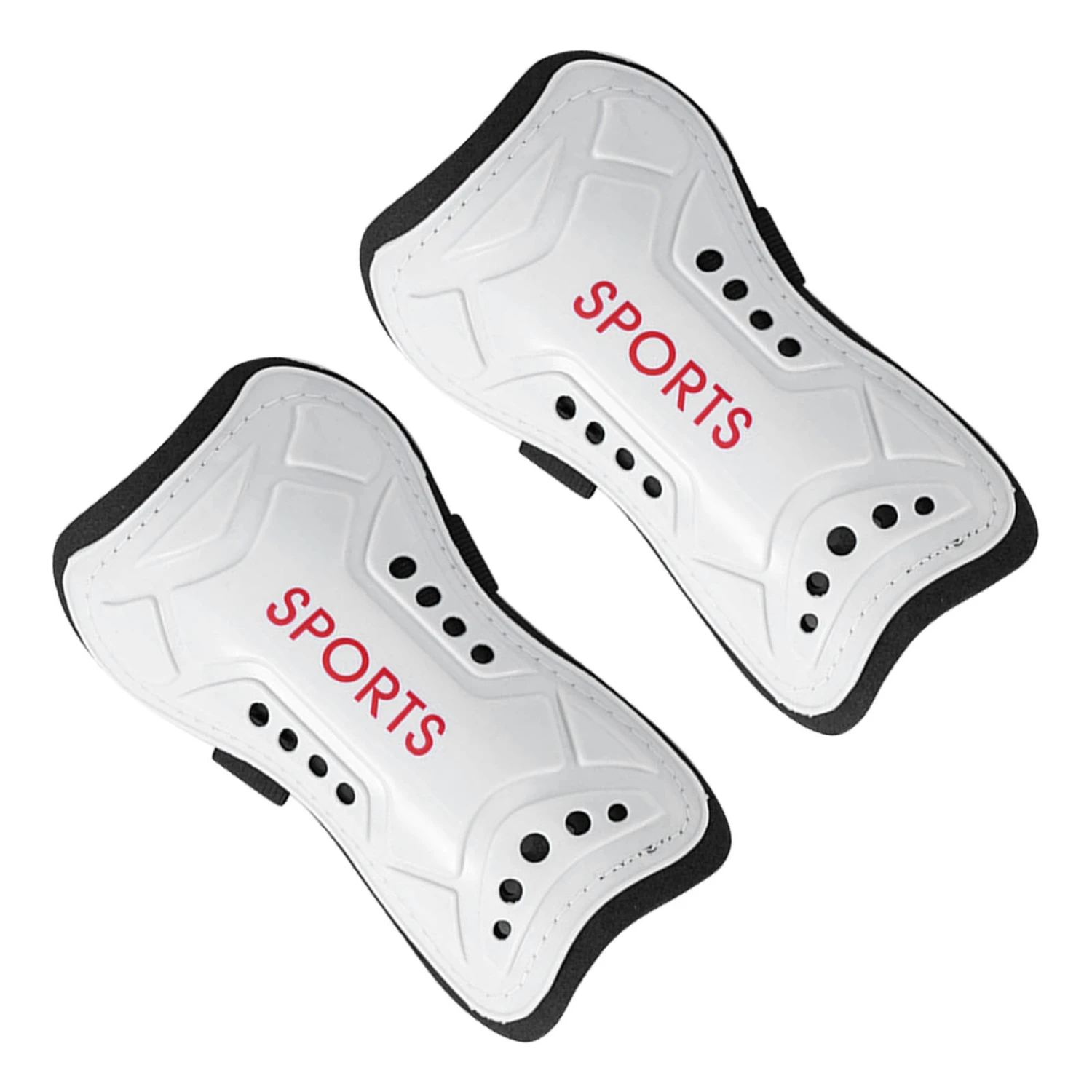 1 Pair Sports Soccer Shin Guards Shin Pads White Superlight For for Youth Adults Men Women S