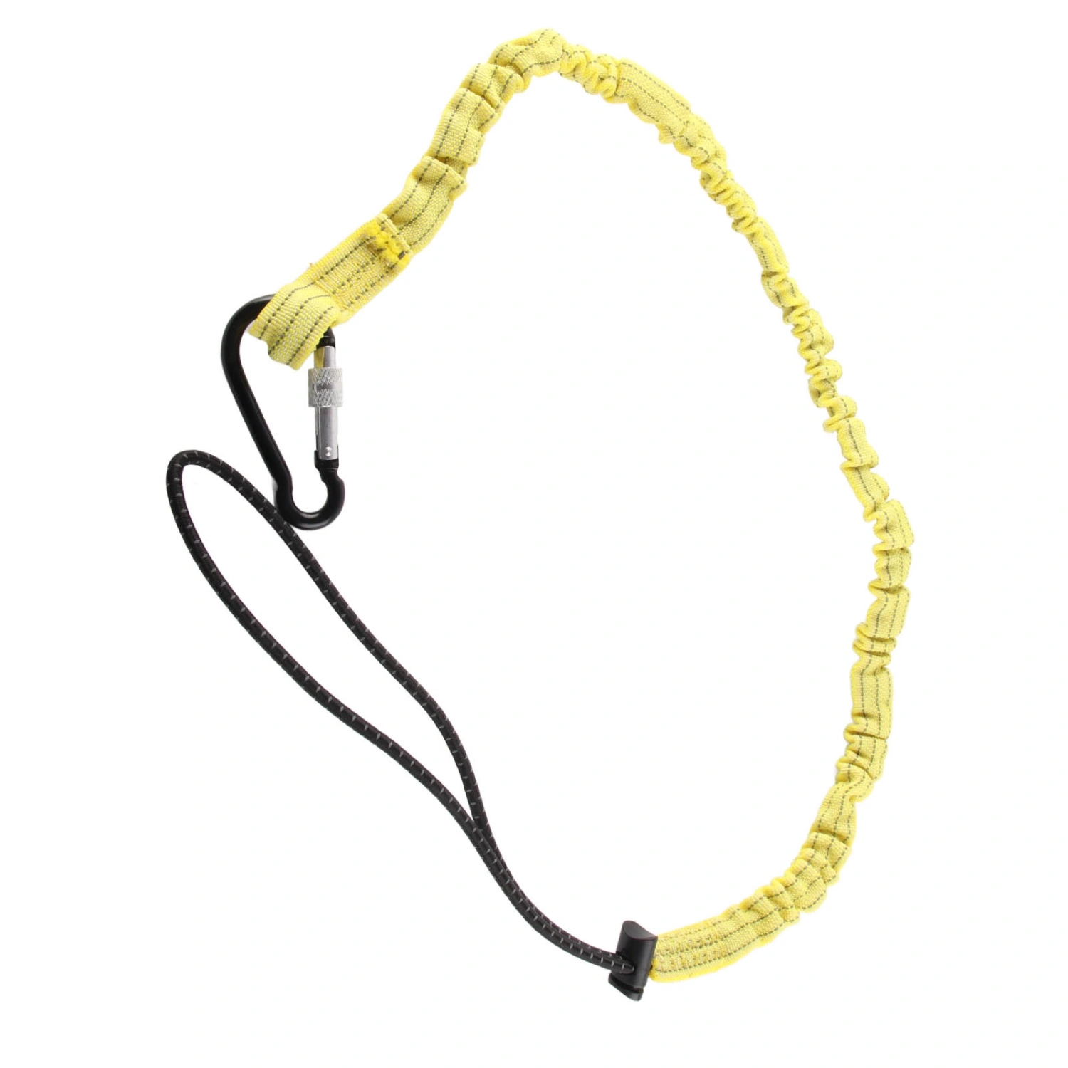 Tool Safety Tether Nylon Tool Lanyard Climbing Rope with Ordinary Mountaineering Buckle Yellow