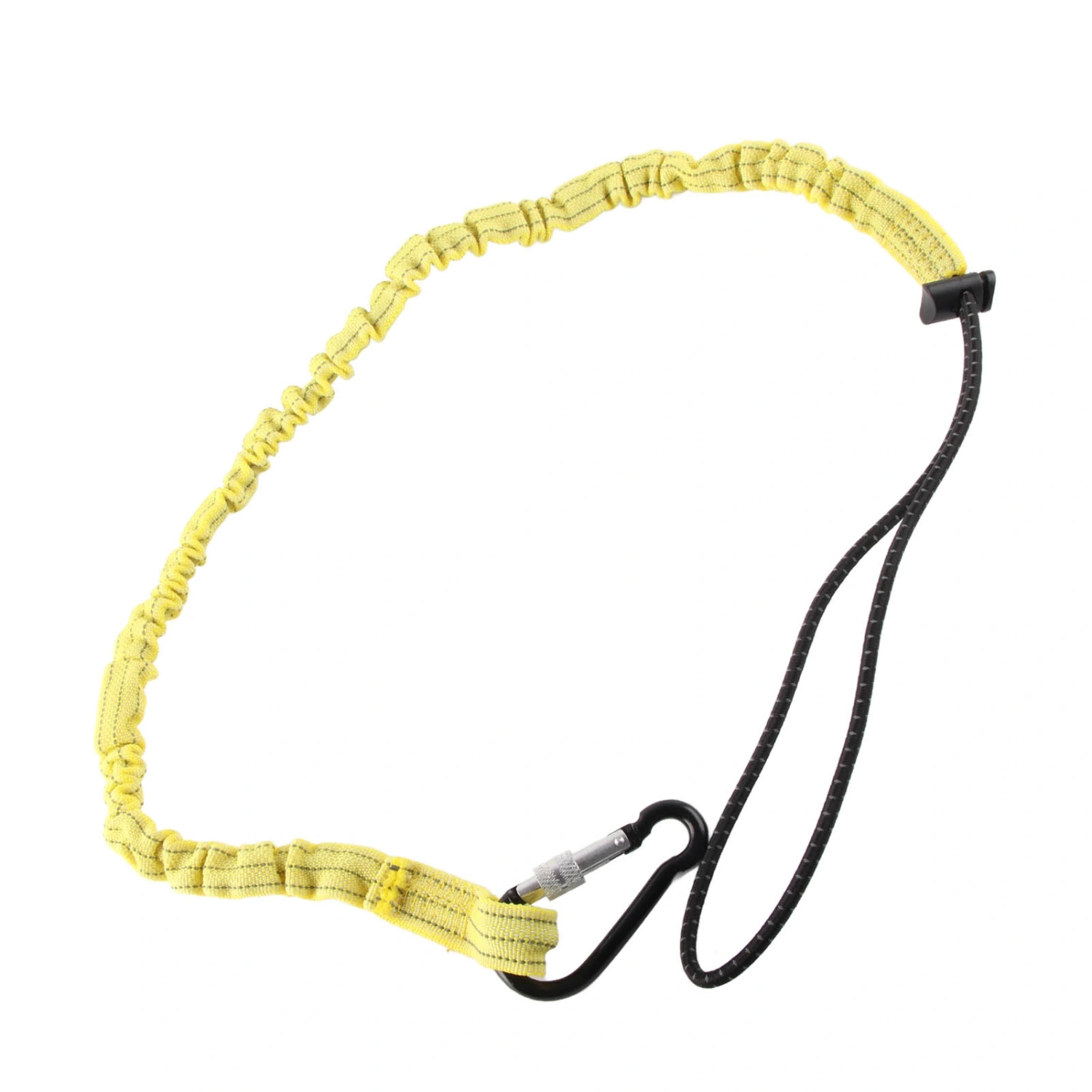 Tool Safety Tether Nylon Tool Lanyard Climbing Rope with Ordinary Mountaineering Buckle Yellow