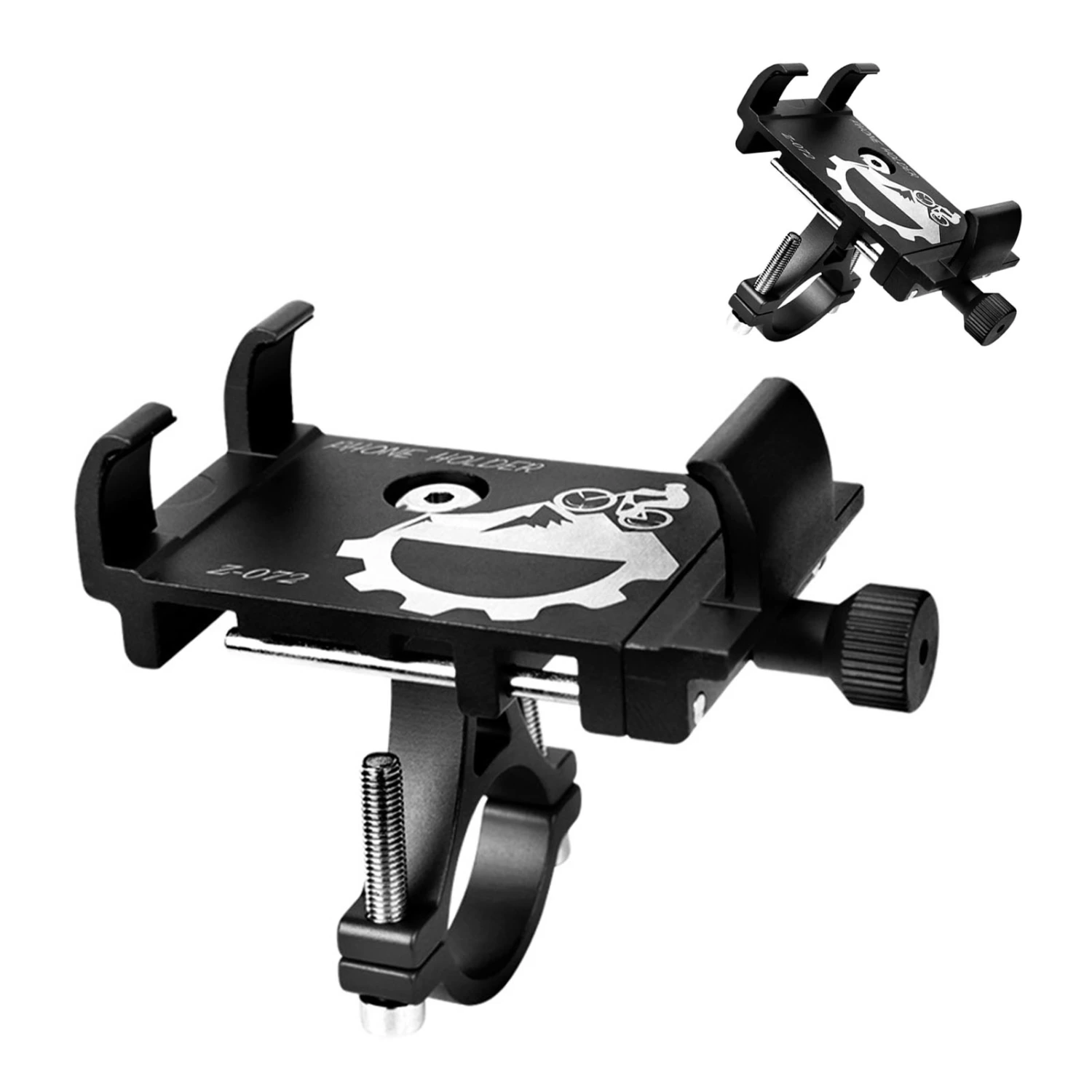 Cycling Mobile Phone Holder Aluminum Alloy Shockproof Phone Mount for Electric Motorcycle