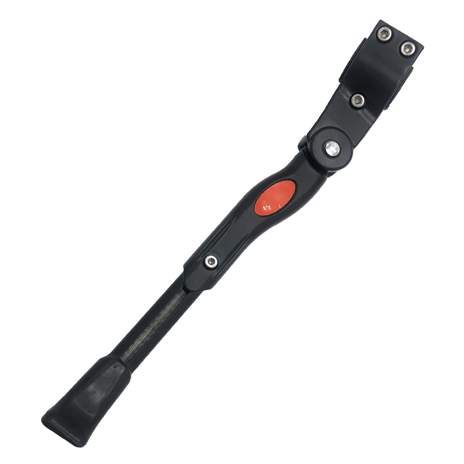Bottom Anti Slip Bike Kickstand Aluminum Alloy Bicycle Side Kickstand for Road Mountain Bike Parking Black