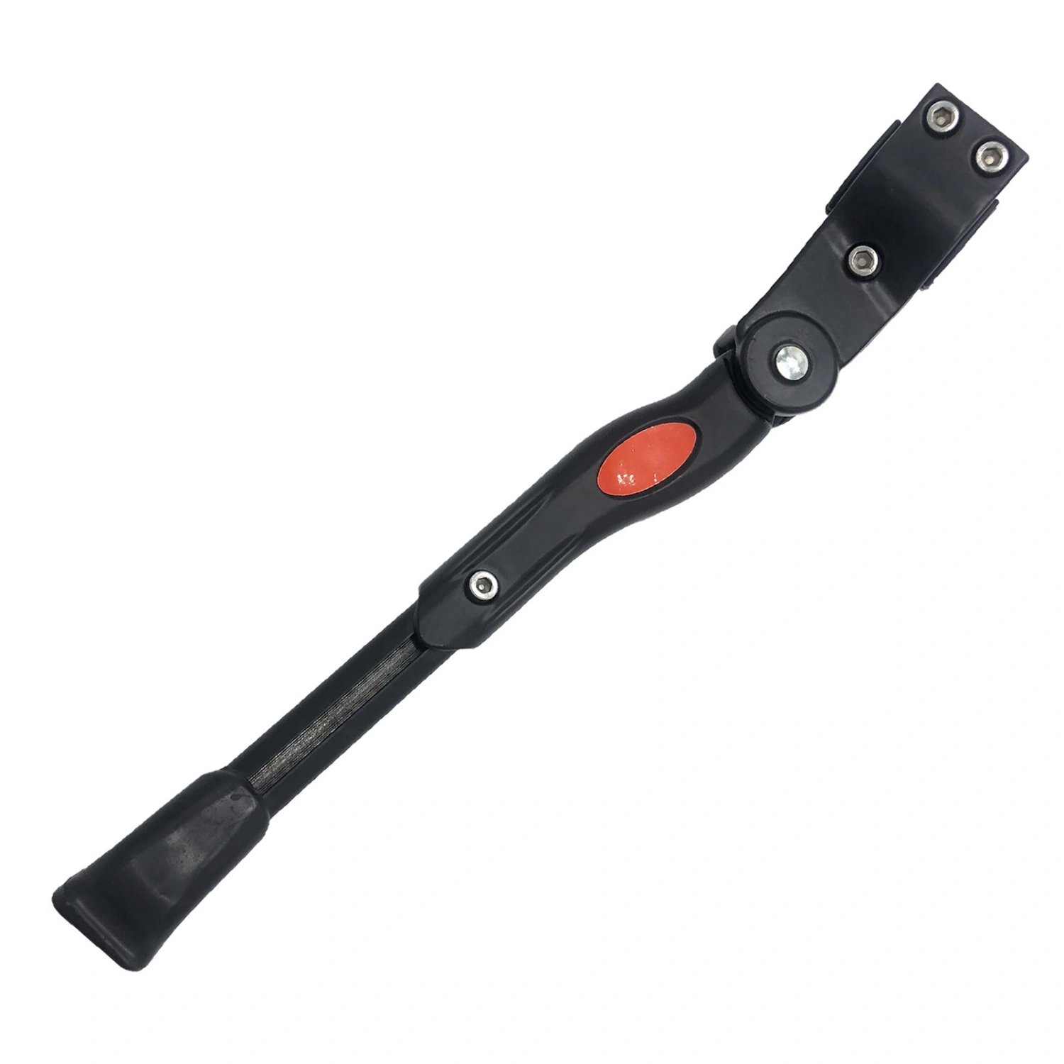 Bottom Anti Slip Bike Kickstand Aluminum Alloy Bicycle Side Kickstand for Road Mountain Bike Parking Black