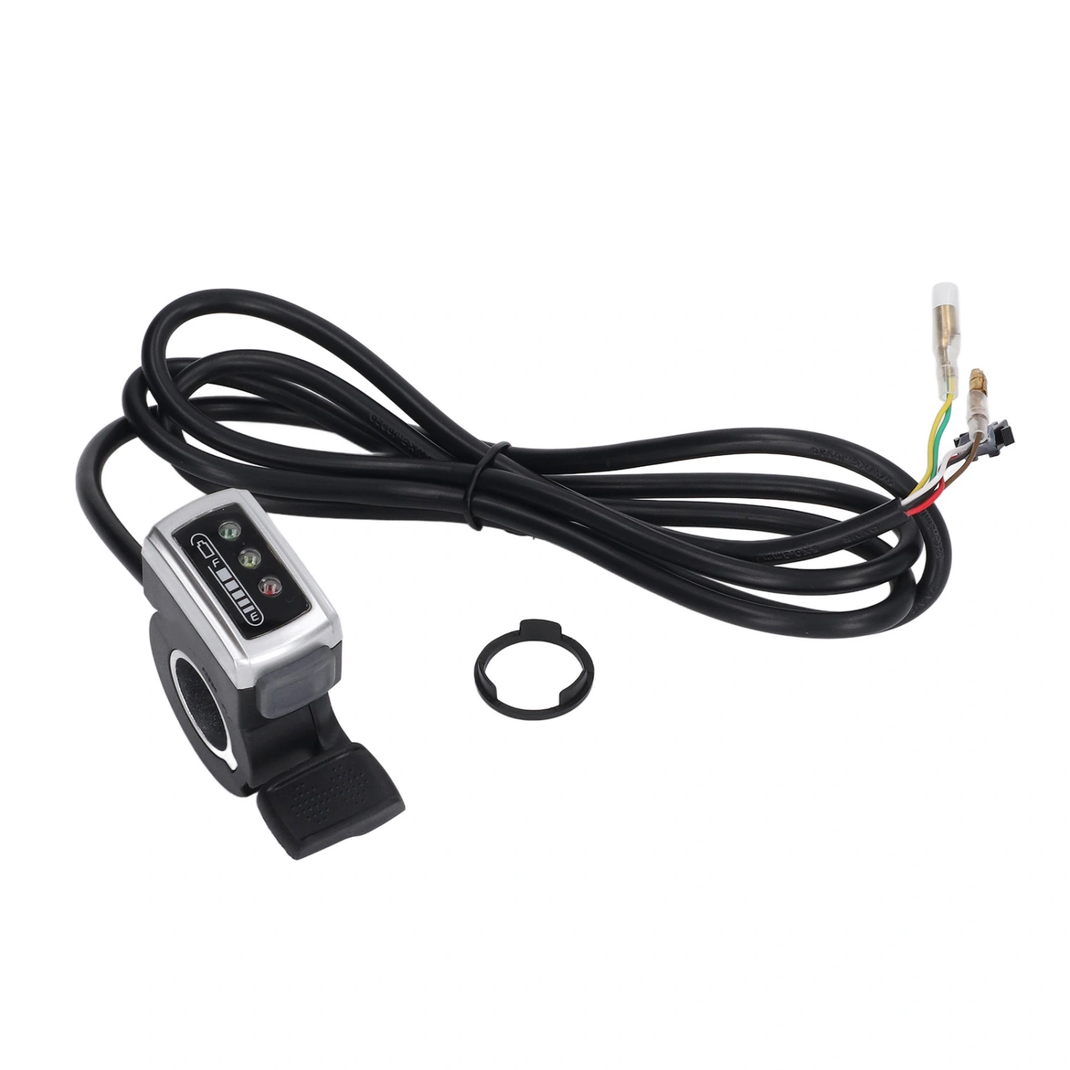 106DX Thumb Throttle for Electric Bike Scooter with Switch Battery Status Finger Throttle Accelerator Handle 48V