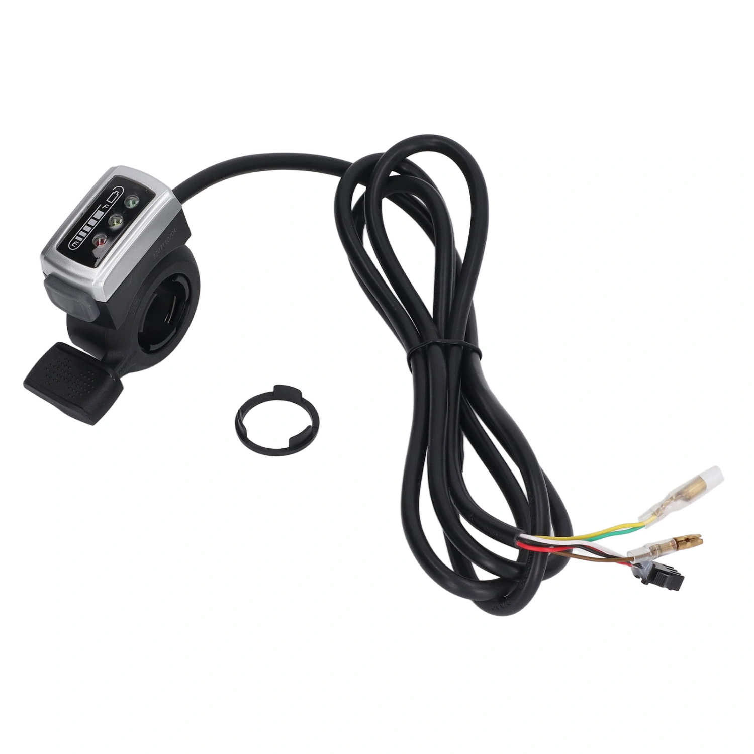 106DX Thumb Throttle for Electric Bike Scooter with Switch Battery Status Finger Throttle Accelerator Handle 48V