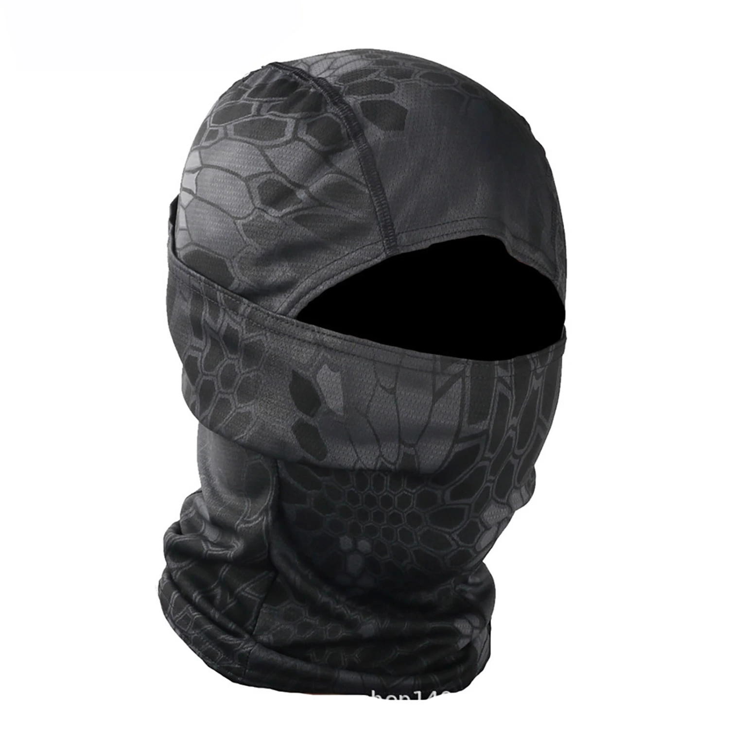 Full Face Cover Windproof Breathable Sunscreen Riding Head Cover Motorcycle Outdoor Sports Headgear Black