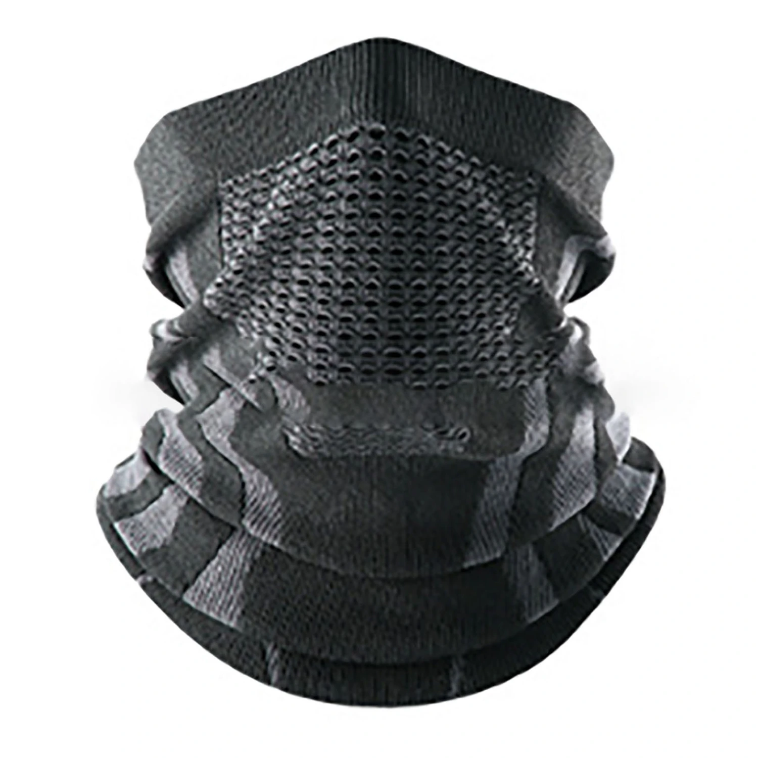 Neck Tube Scarf Face Shield Thicken Neck Warmer Half Face Windproof Keep Warm for Ourdoor Cycling Neck Gaiter Black Gray
