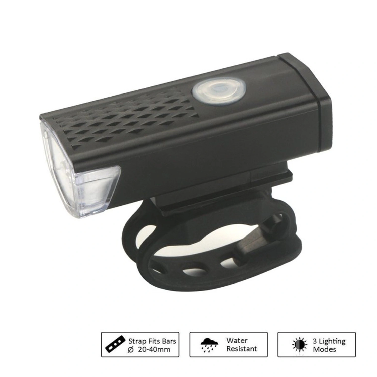 Bike Lights Set USB Rechargeable High Brightness Lighting Bike Black Headlight Red Tail Light for Night Riding
